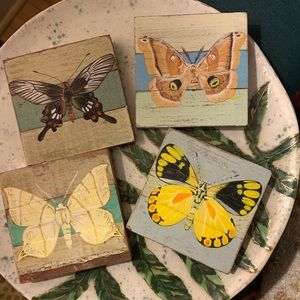 Painted butterfly wall art